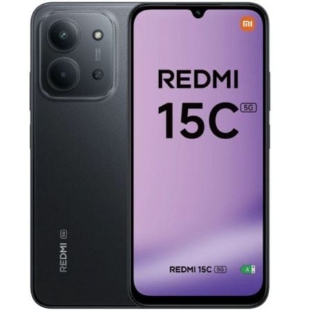 Smartphone Xiaomi Redmi 15C 4GB/ 128GB/ 6.9'/ 5G/ Negro